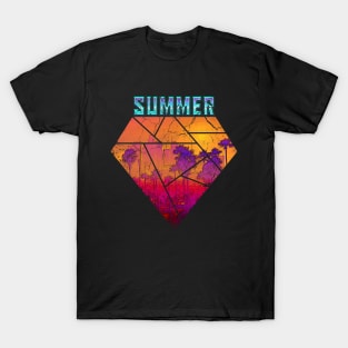 Los Angeles Summer Vintage Retrowave Grunge T-Shirt